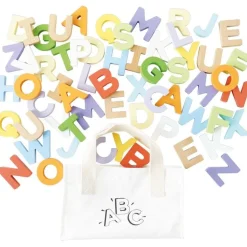 Wooden Alphabet Set & Bag - 60 Letters