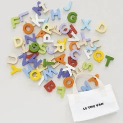 Wooden Alphabet Set & Bag - 60 Letters