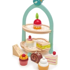 Wooden Birdie Afternoon Tea Stand