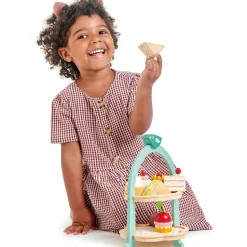 Wooden Birdie Afternoon Tea Stand