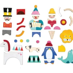 Wooden Circus Night Magnetic Set