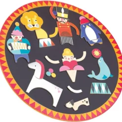 Wooden Circus Night Magnetic Set