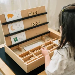 Wooden Compelling Spelling Activity Box