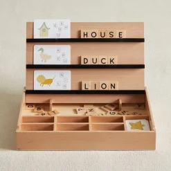 Wooden Compelling Spelling Activity Box