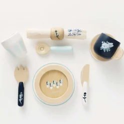 Wooden Cutlery Pretend Play Dining Set