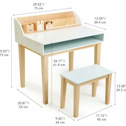 Wooden Desk and Chair
