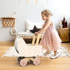 Wooden Doll Pram