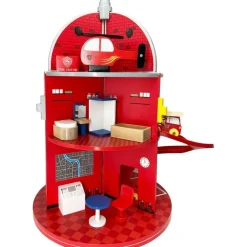 Wooden Fire Station Playset
