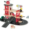 Wooden Fire Station Playset