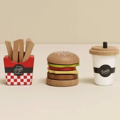 Wooden Gourmet Hamburger Set