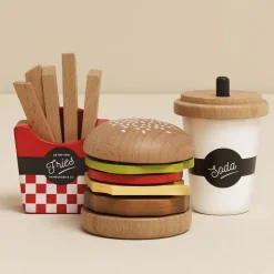 Wooden Gourmet Hamburger Set