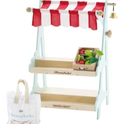 Wooden Market Stall & Fruit Play Food Crate