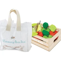 Wooden Market Stall & Fruit Play Food Crate