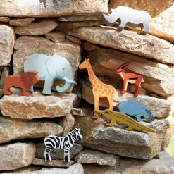 Wooden Safari Animal Collection