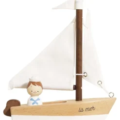 Wooden Sailing Boat & Captain
