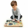 Wooden Space Station Activity Toy
