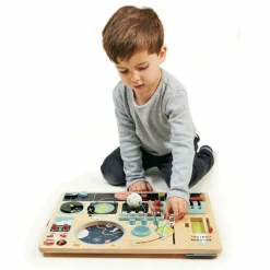 Wooden Space Station Activity Toy