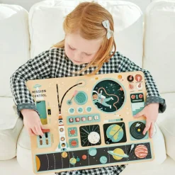 Wooden Space Station Activity Toy