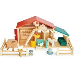 Wooden Tender Leaf Farm Playset