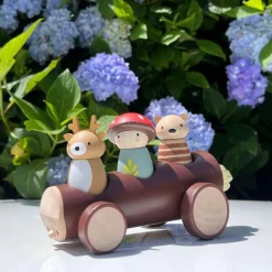 Wooden Timber Taxi Toy
