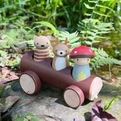Wooden Timber Taxi Toy