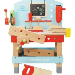 Wooden Tool Bench with 20 Accessories