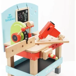 Wooden Tool Bench with 20 Accessories