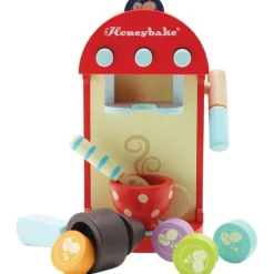 Wooden Toy Coffee Machine & Pods