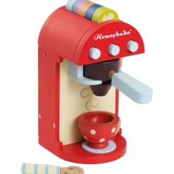 Wooden Toy Coffee Machine & Pods