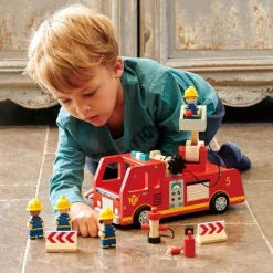 Wooden Toy Fire Engine Truck