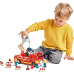 Wooden Toy Fire Engine Truck