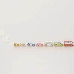 Wooden Vintage Toy Cars - 7 Pieces
