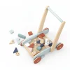 Wooden Walker with Building Blocks