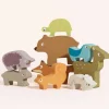 Woodland Stacking Forest Animals & Bag - 10 Pieces
