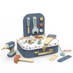 Wood Pretend Play Toolkit with Suitcase