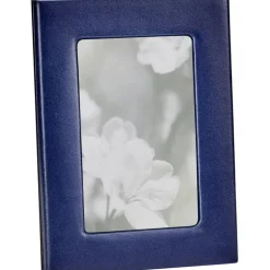 4" x 6" Leather Studio Frame - Navy Blue