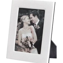 5" x 7" Leather Studio Frame - White
