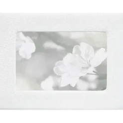 4" x 6" Leather Studio Frame - White