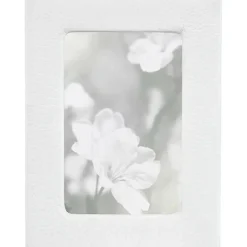 4" x 6" Leather Studio Frame - White