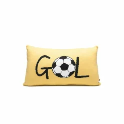 Yellow GOL Soccer Pillow