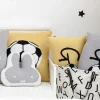 Yellow Soccer Ball Pillow